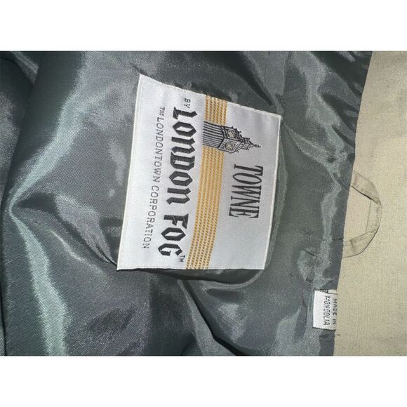 Towne by London Fog Men's XL Tan Vintage Casual Jacket Mid-Length - Picture 15 of 16